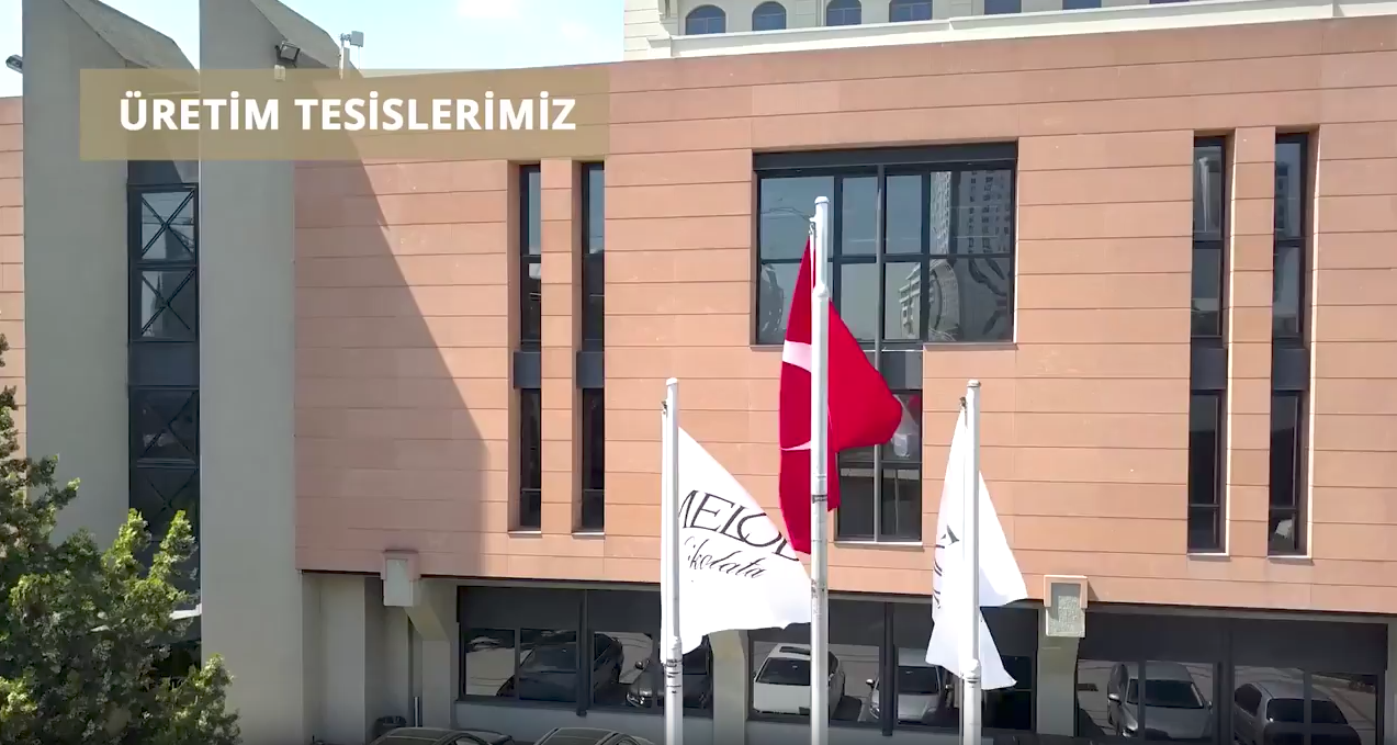 Melodi Çikolata üretim tesislerinden tanıtım filmi karesi