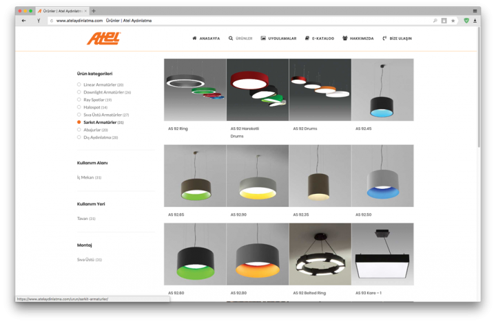 Web Design, Lighting website design