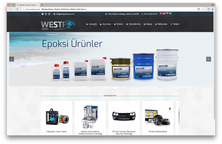 Westpo Kimya - Web Sitesi Tasarımı